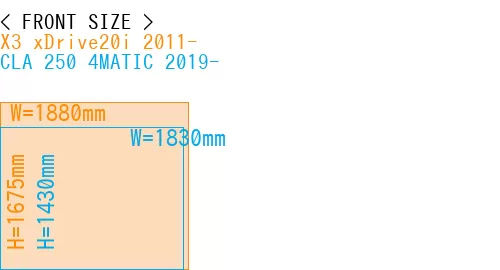#X3 xDrive20i 2011- + CLA 250 4MATIC 2019-